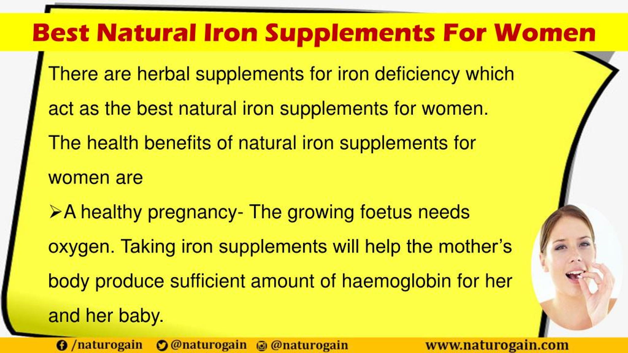 PPT - Best Natural Iron Supplements for Women and its Health Benefits ...