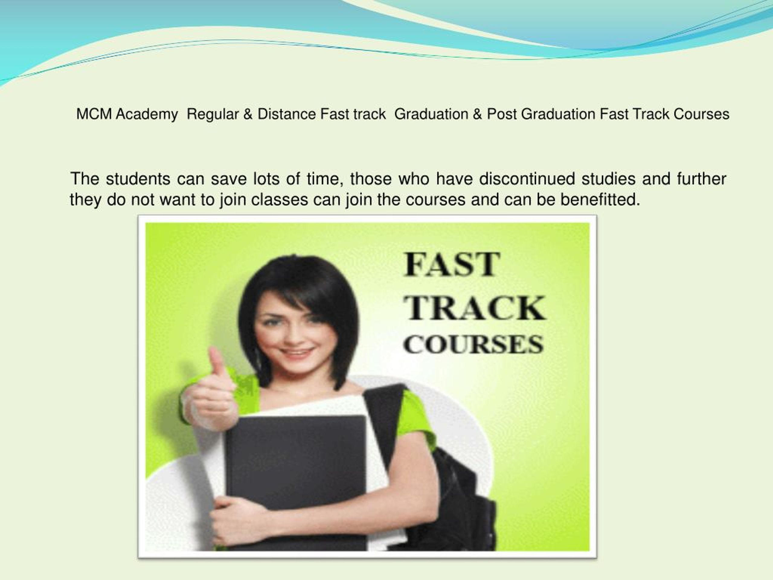 PPT - Fast Track Courses | One Sitting Degree Graduation & Post ...