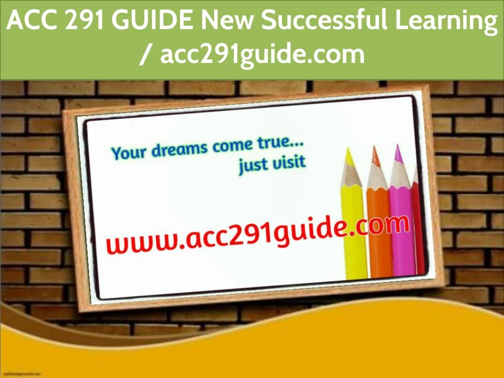 acc 291 guide new successful learning acc291guide n.