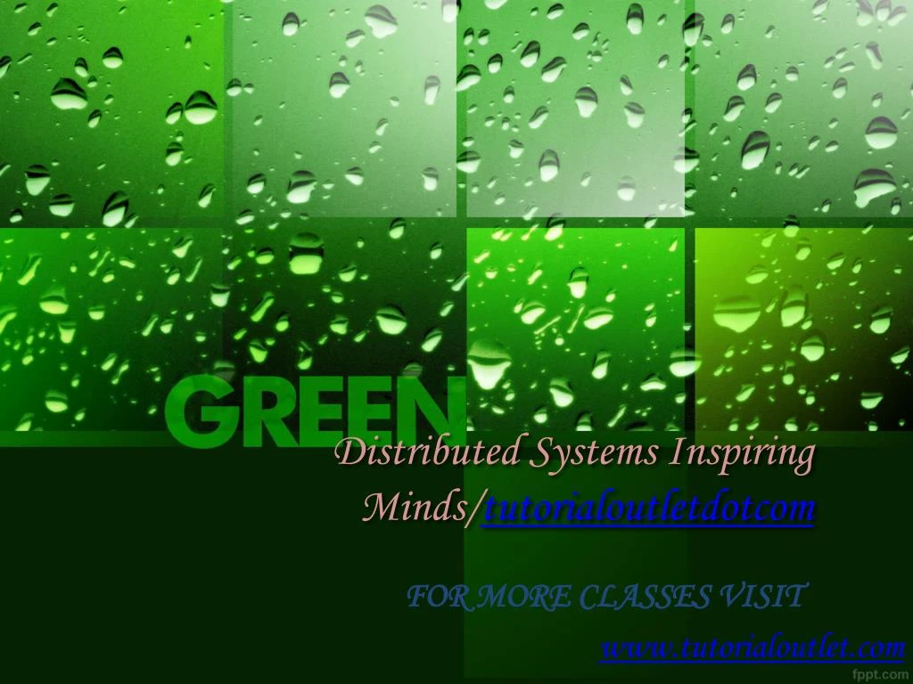 distributed systems inspiring minds tutorialoutletdotcom n.