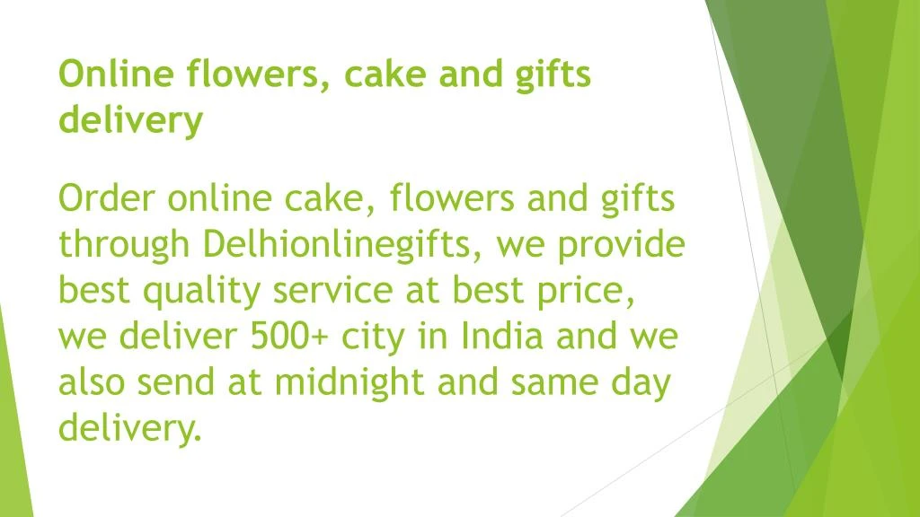 online flowers cake and gifts delivery order n.