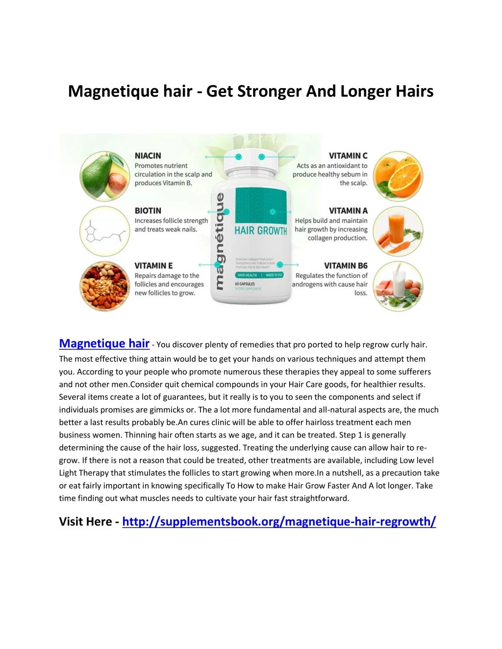 magnetique hair get stronger and longer hairs n.