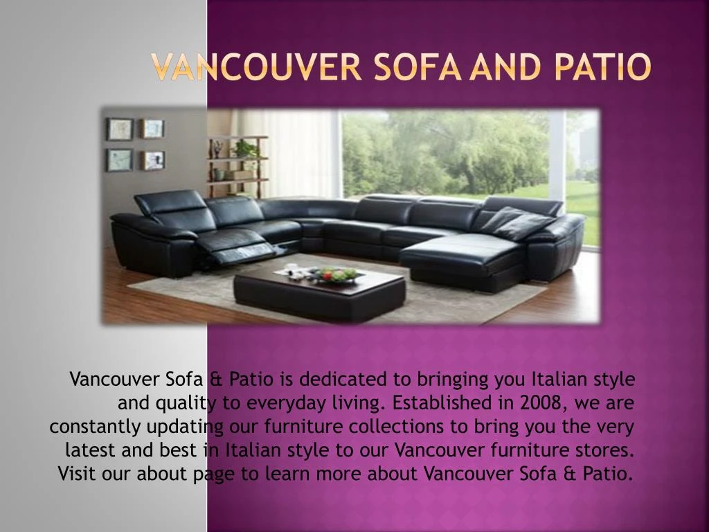 PPT Patio Furniture Vancouver PowerPoint Presentation, free download