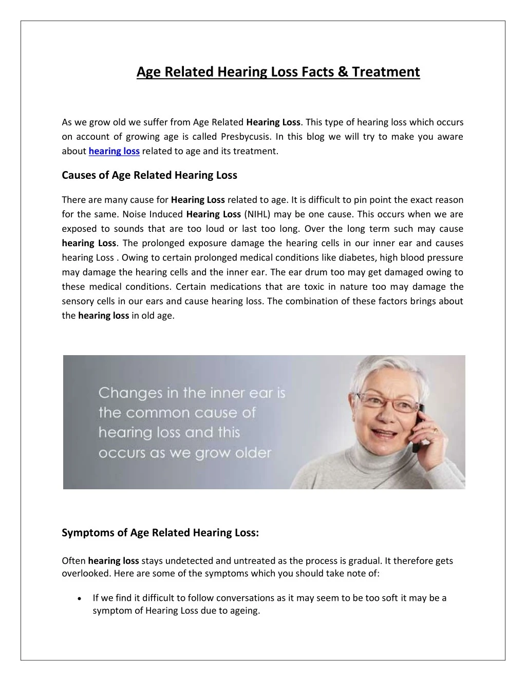pathological aging hearing loss pathological aging hearing loss