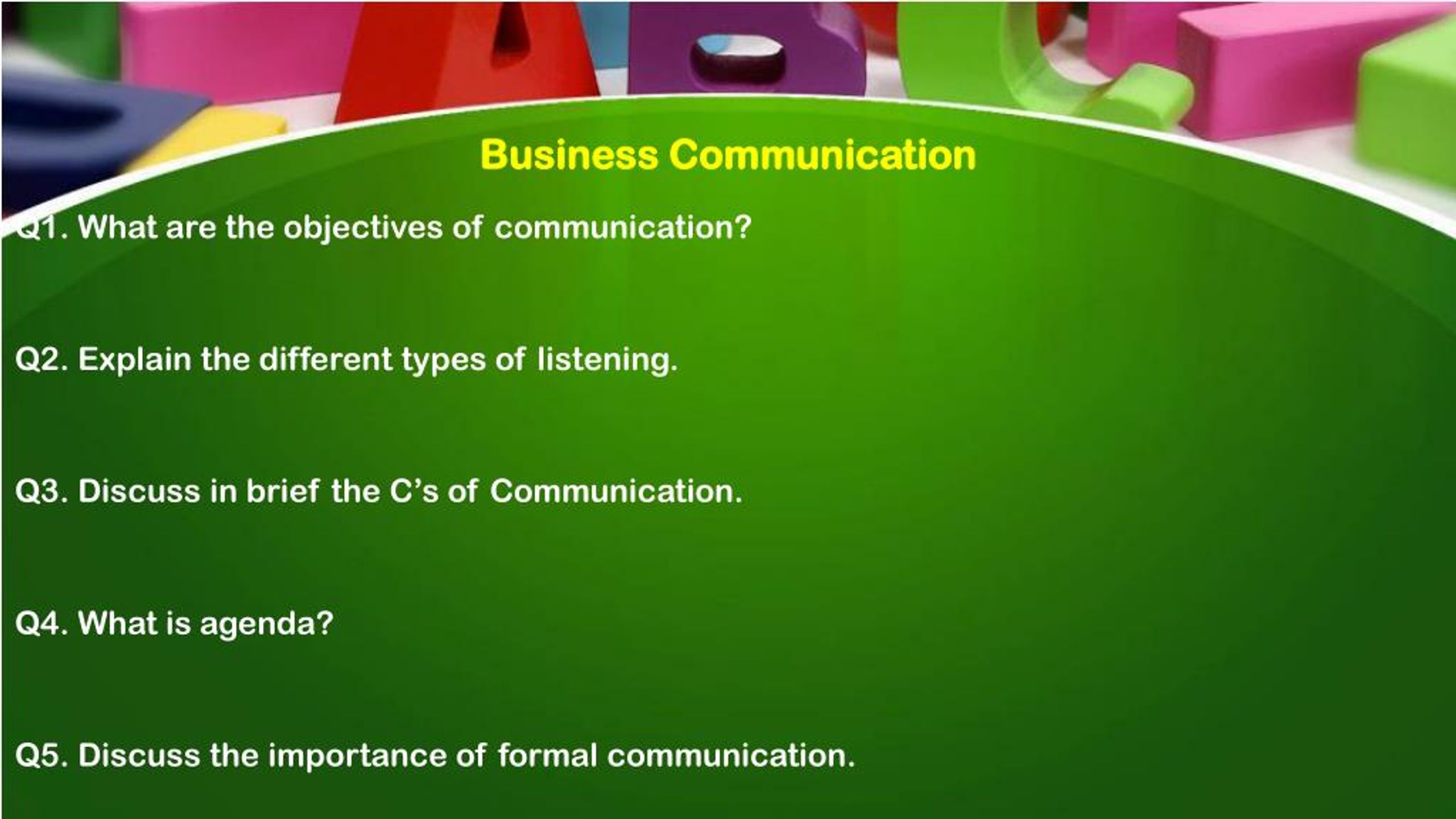 PPT - What Are The Objectives Of Communication PowerPoint Presentation ...