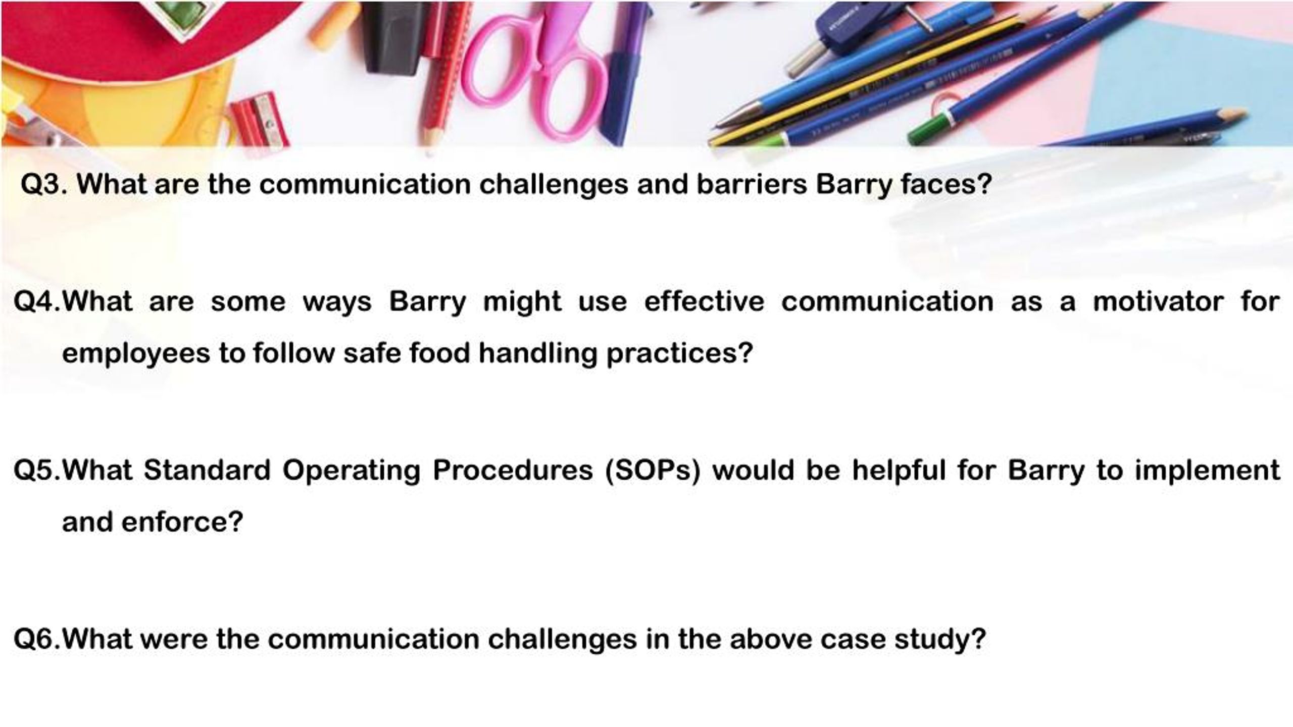 case study of communication challenges