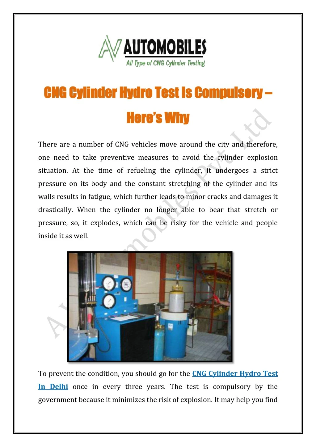 cng cylinder hy cng cylinder hydro test n.