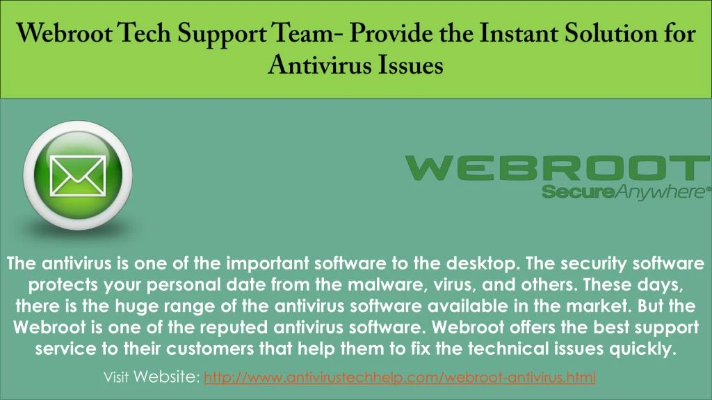 webroot antivirus update problem