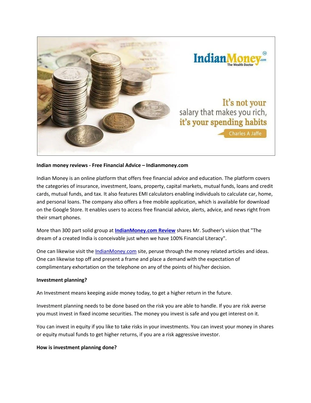 Ppt Indian Money Reviews Free Financial Advice â Indianmoney Ppt Indian Money Reviews Free