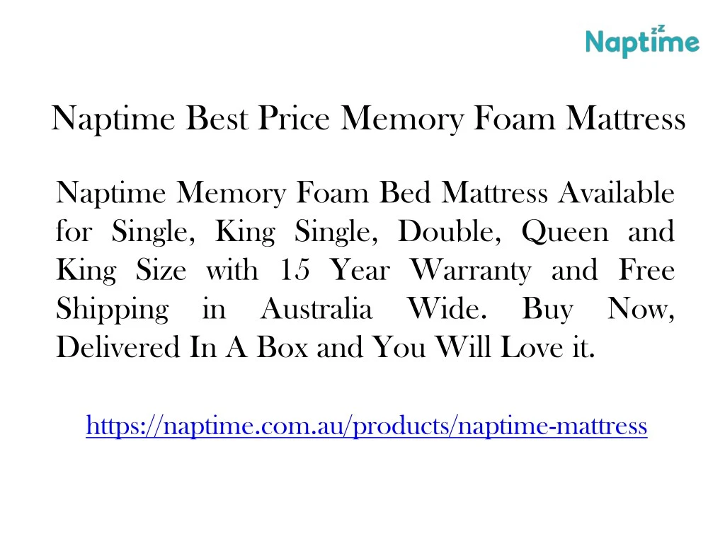 naptime best price memory foam mattress n.