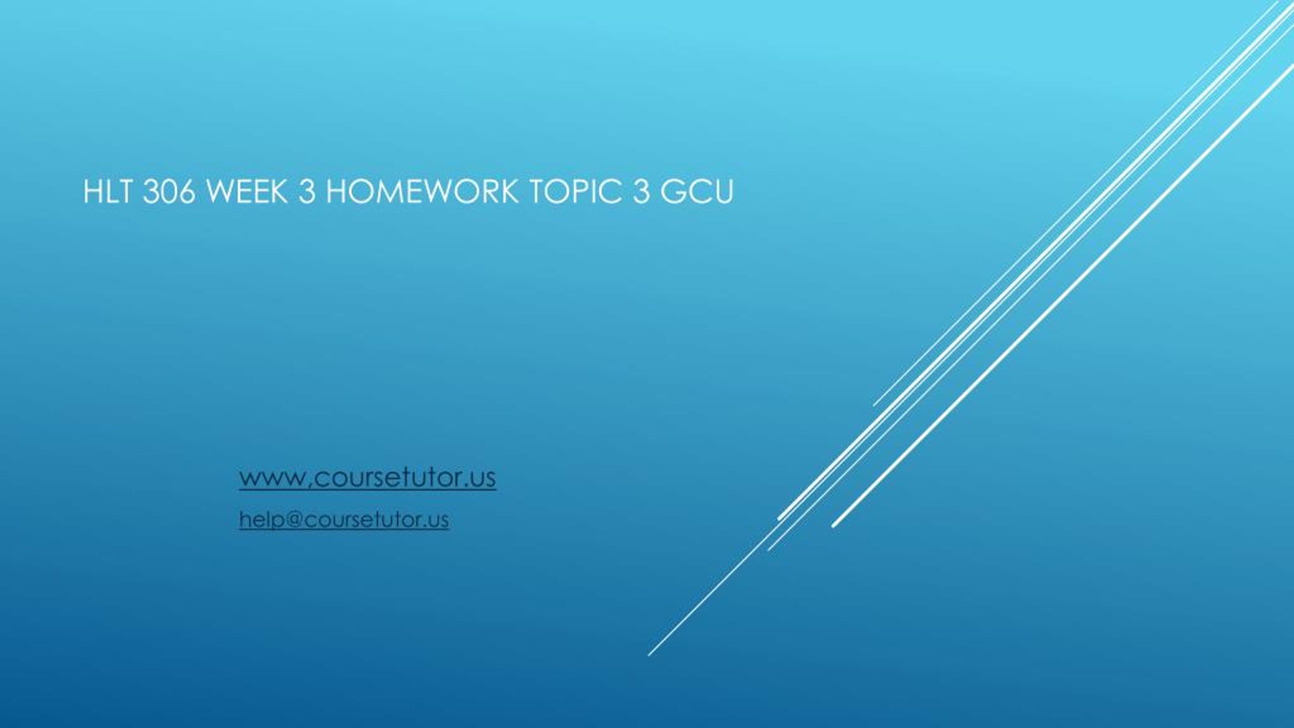 homework topic 3