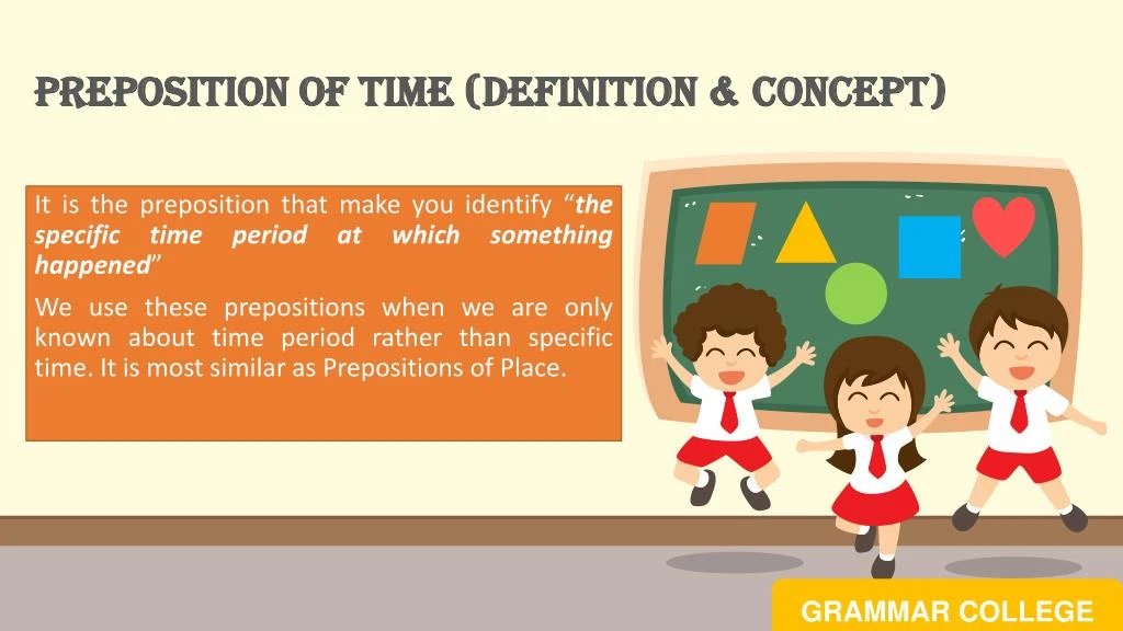 Prepositions of time презентация