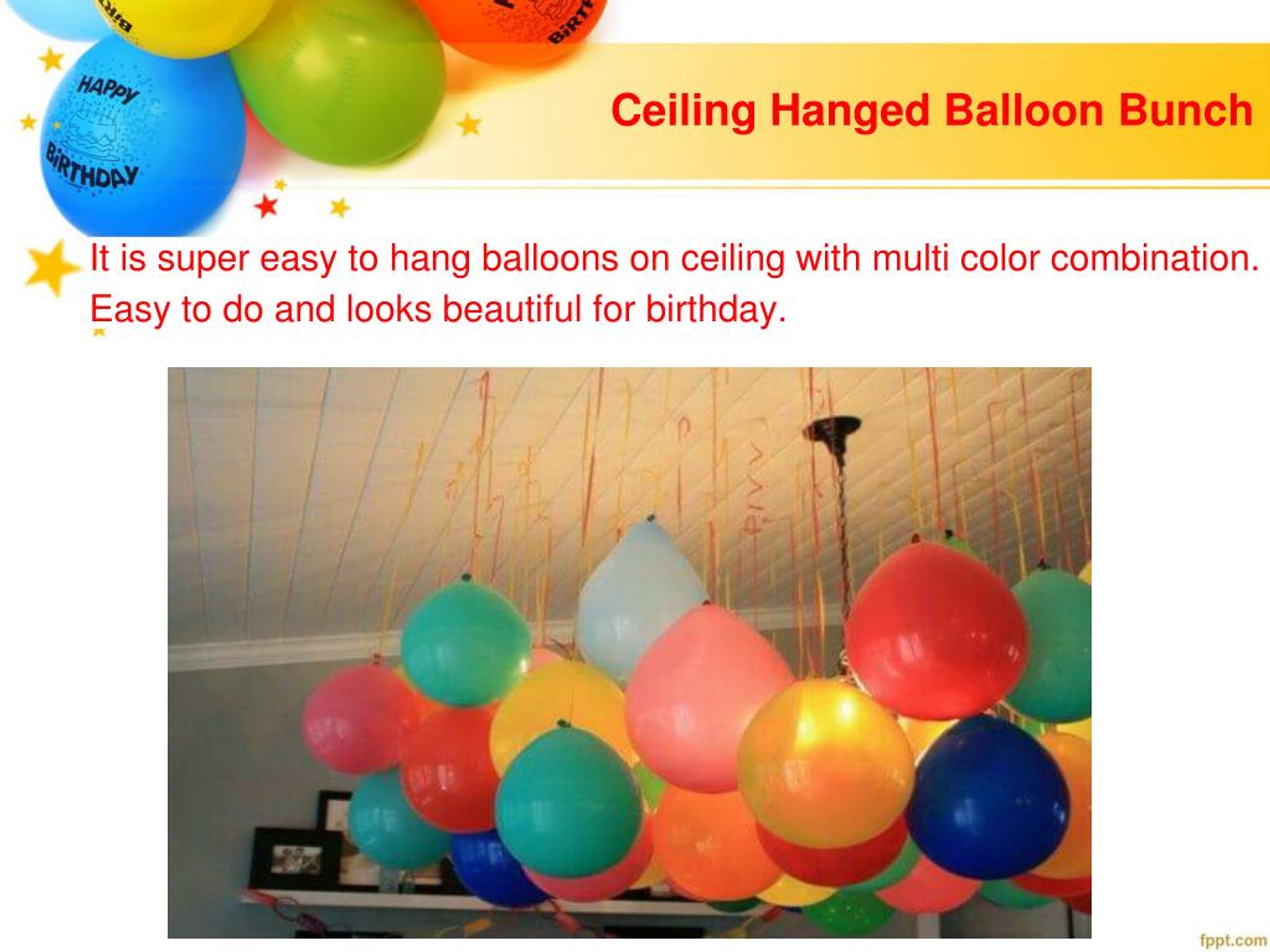 Ppt Birthday Decoration Ideas With Balloons Party Zealot