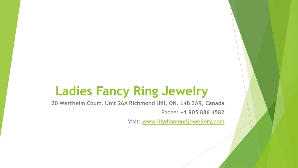 ladies fancy ring jewelry n.