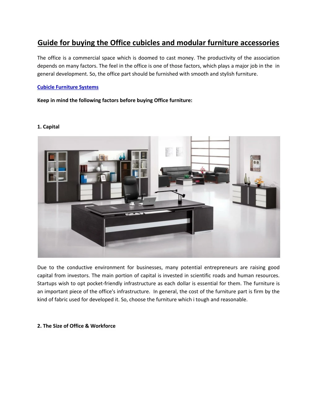 Ppt Guide For Buying The Office Cubicles And Modular Furniture