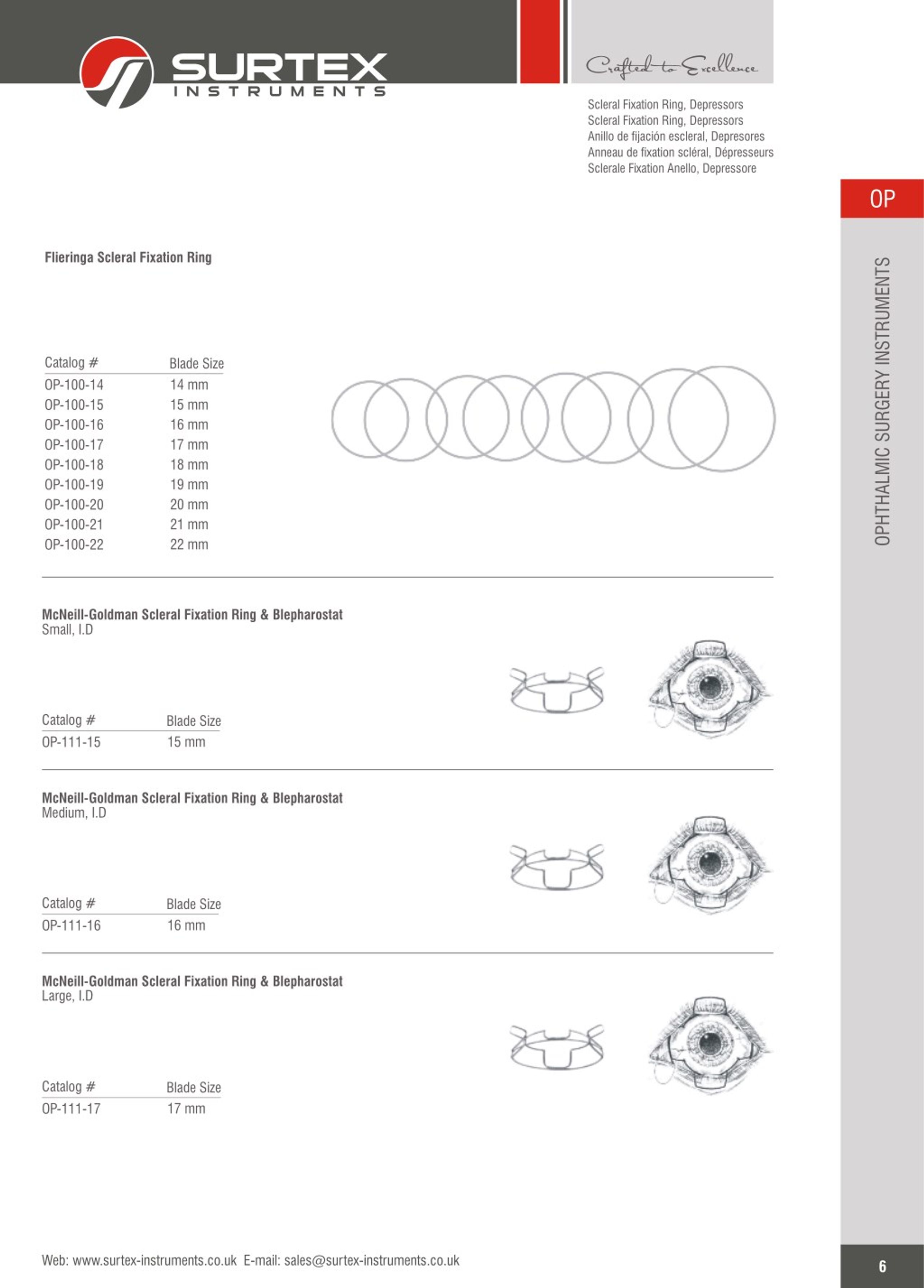 Flieringa Scleral Fixation Rings - 19mm - BOSS Surgical Instruments