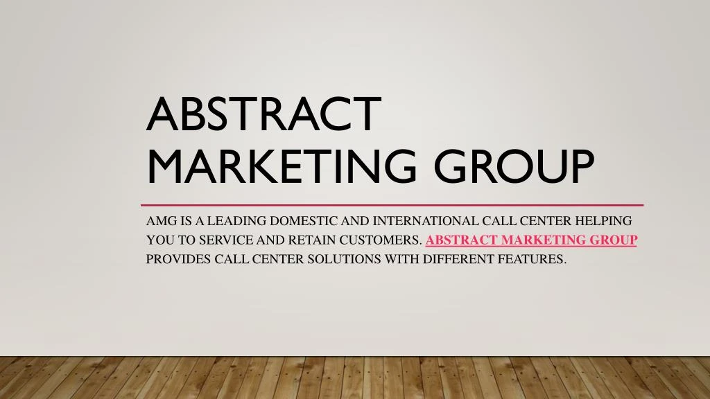 abstract marketing group n.