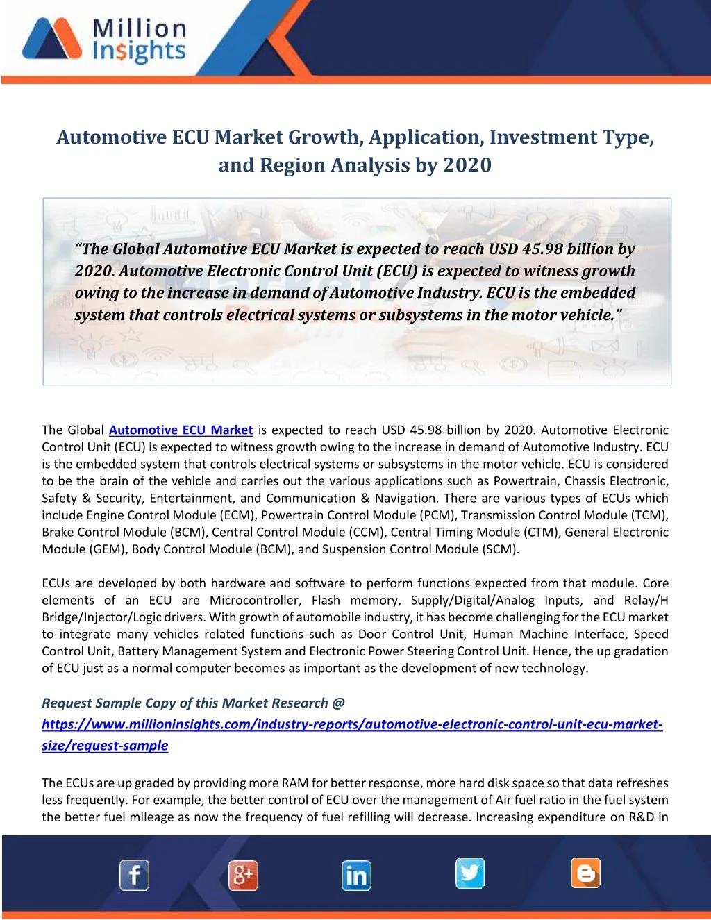 automotive ecu market growth application n.