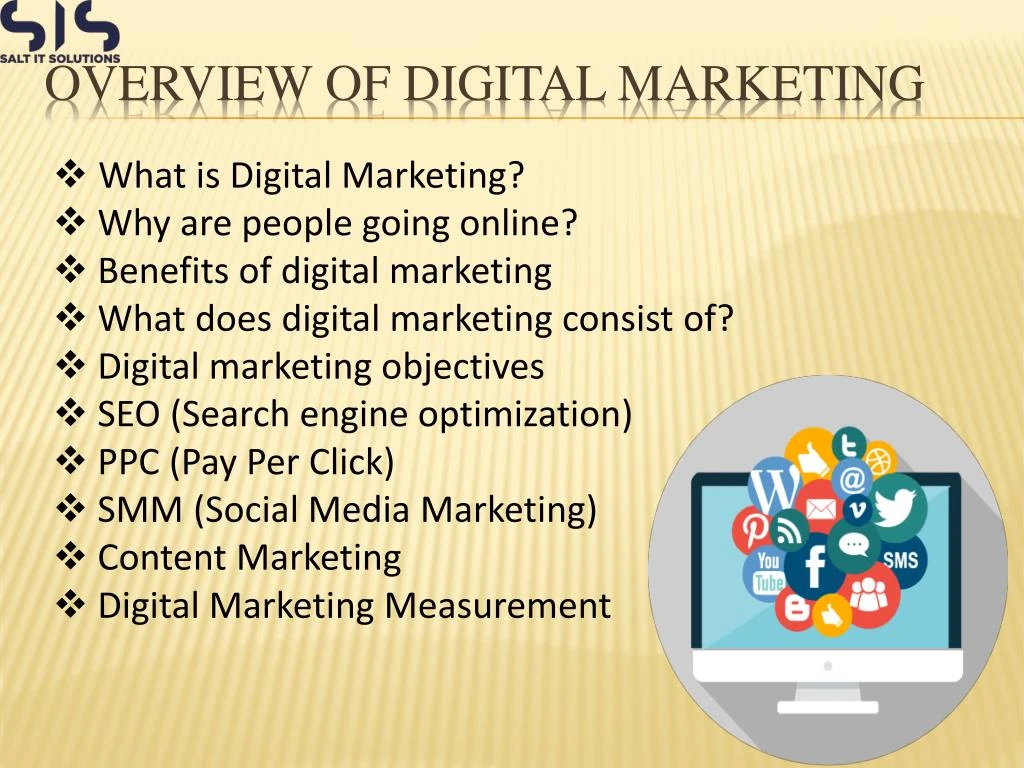 digital marketing presentation for students