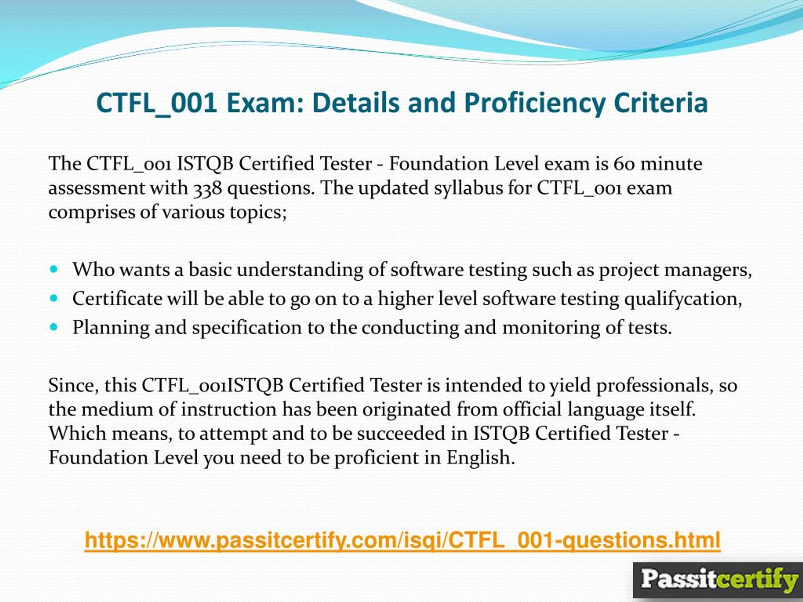 PPT - CTFL_001 iSQI Testing Techniques Practice Test (April 2018 Sns-Brigh10