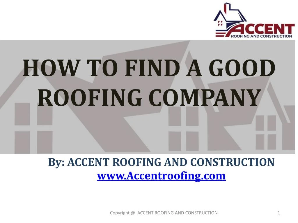how to find a good roofing company n.