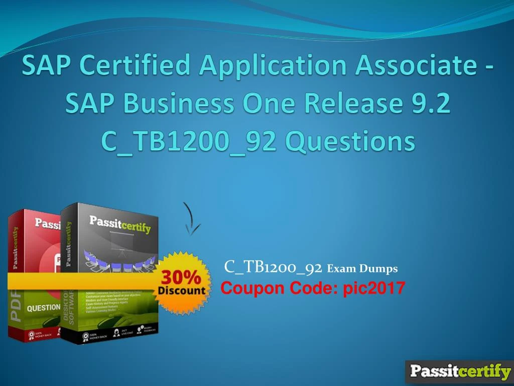 PPT - SAP Certified Application Associate - SAP Business One Release 9. Sns-Brigh10