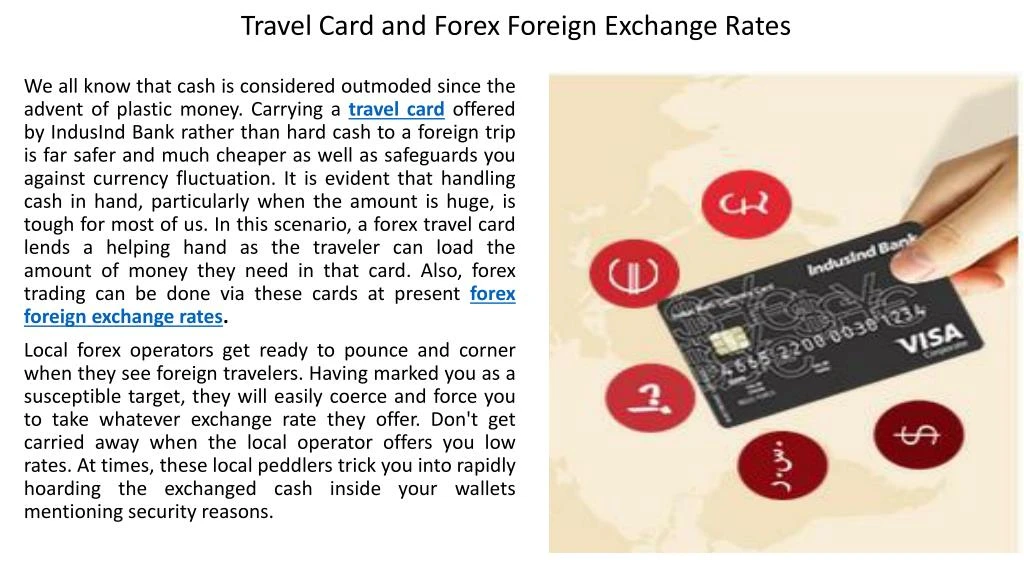 forex travel card benefits