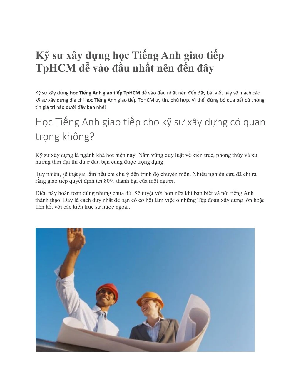 PPT - Há» C Tiáº¿ng Anh Giao Tiáº¿p Ä á»‘i Vá»›i Ká»¹ SÆ° XÃ¢y Dá»±ng ...