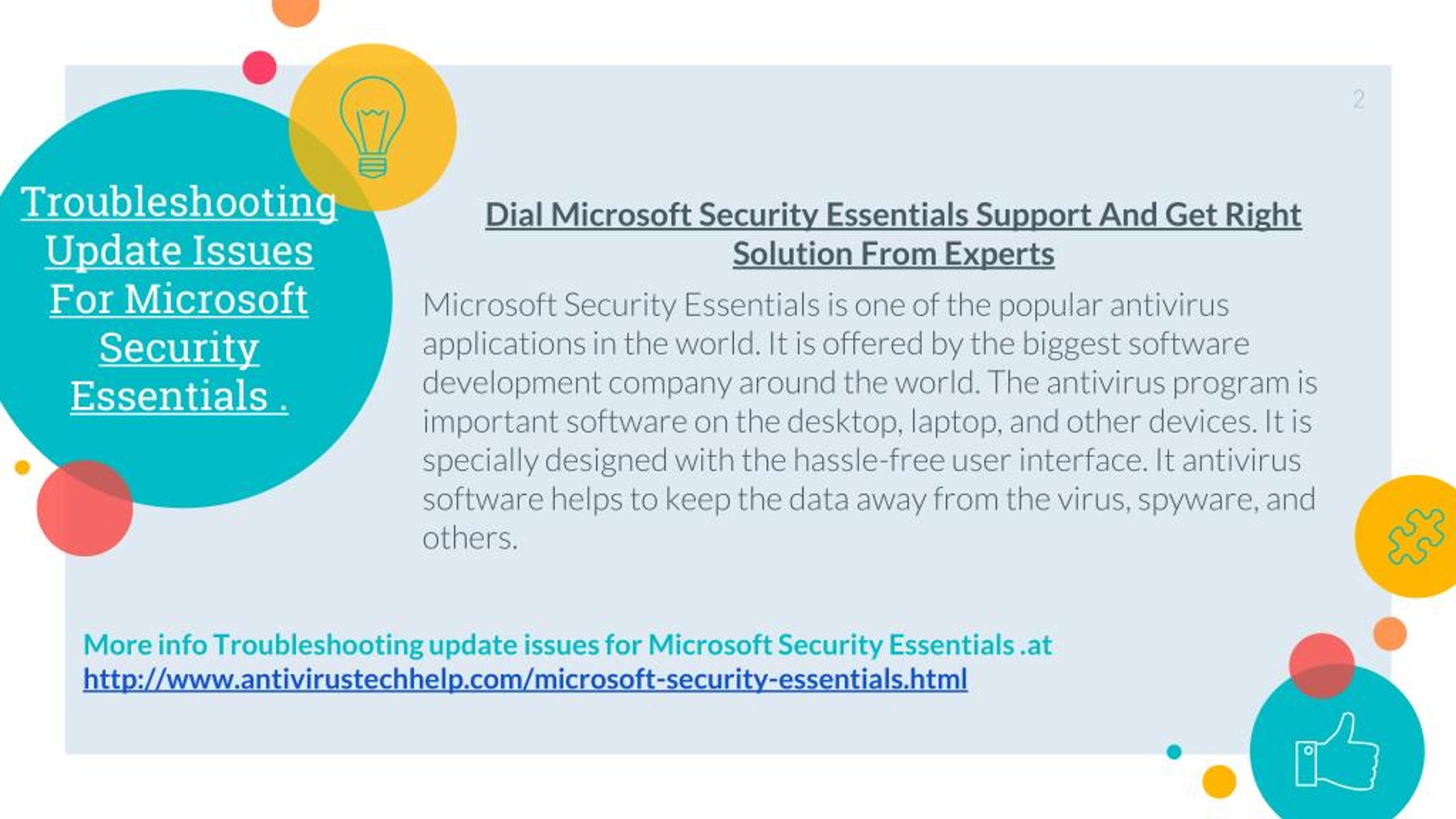 microsoft security essentials update failure