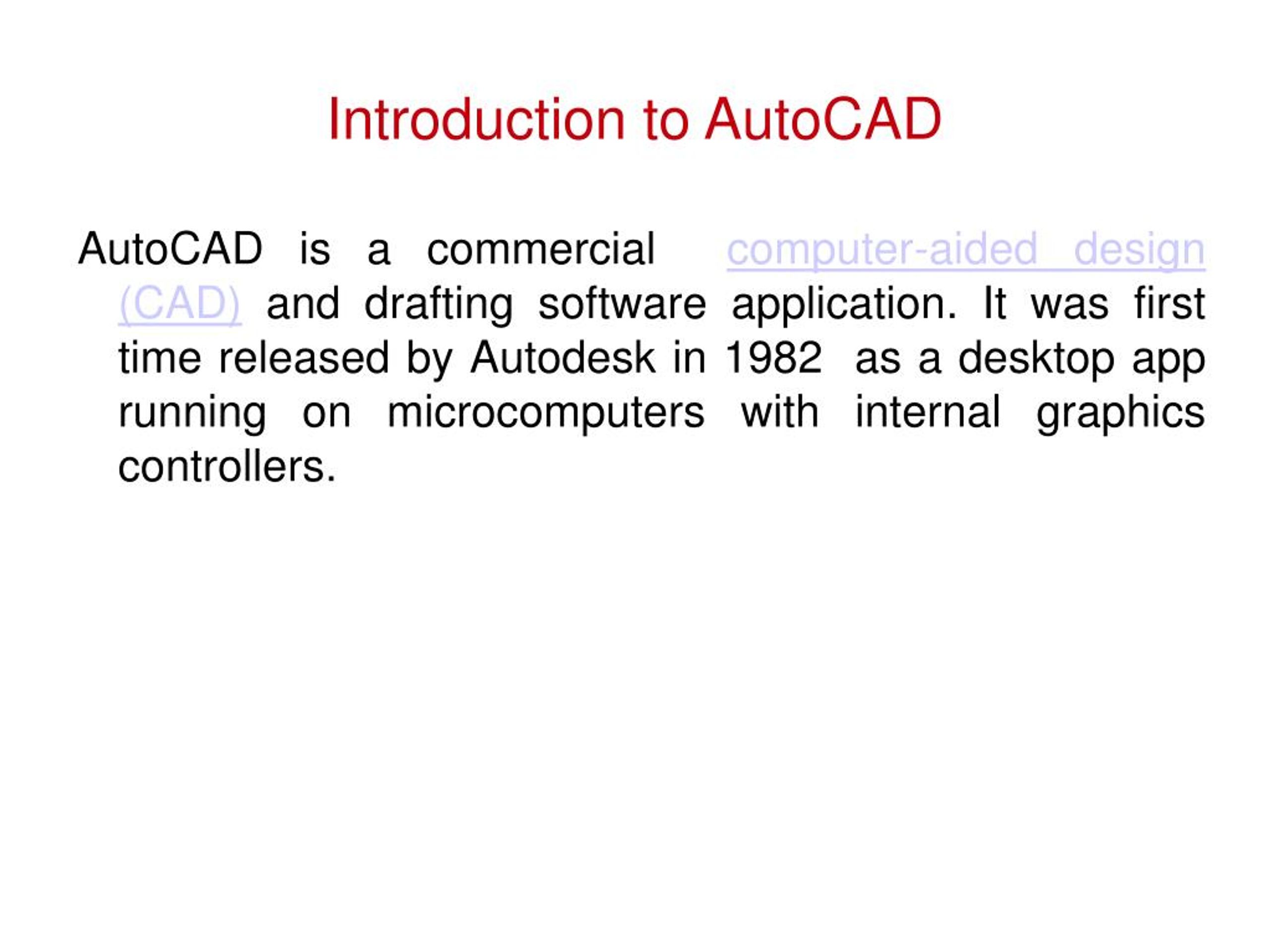 Introduction To Autocad Quizizz 8278