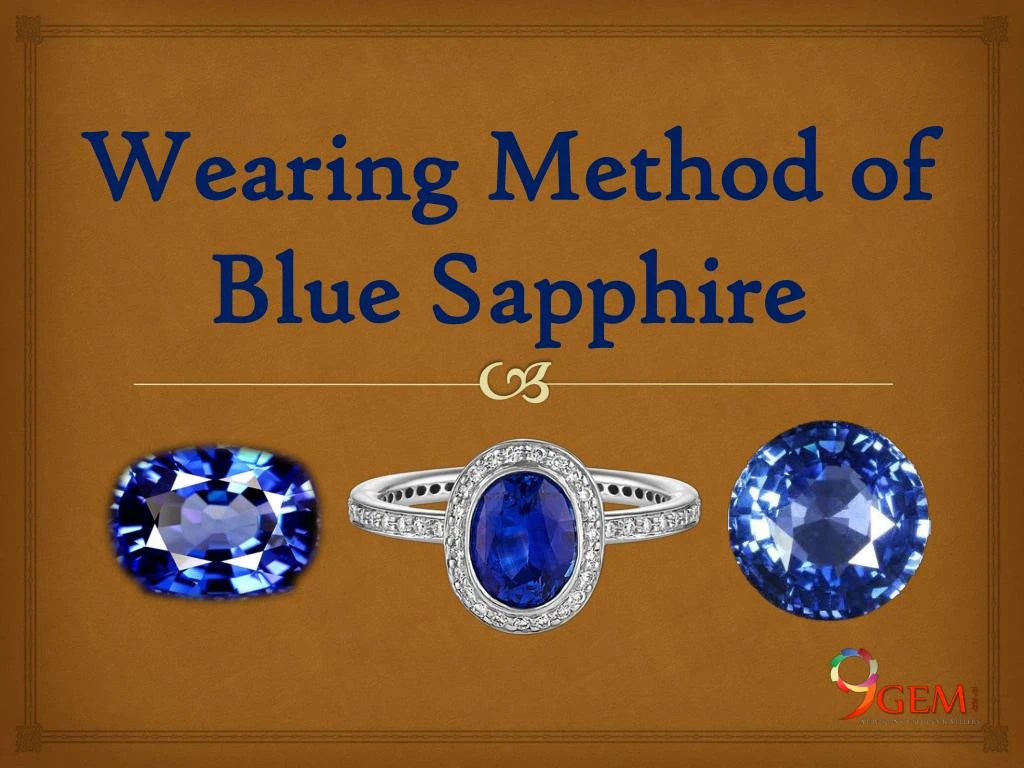 wearing method of blue sapphire n.