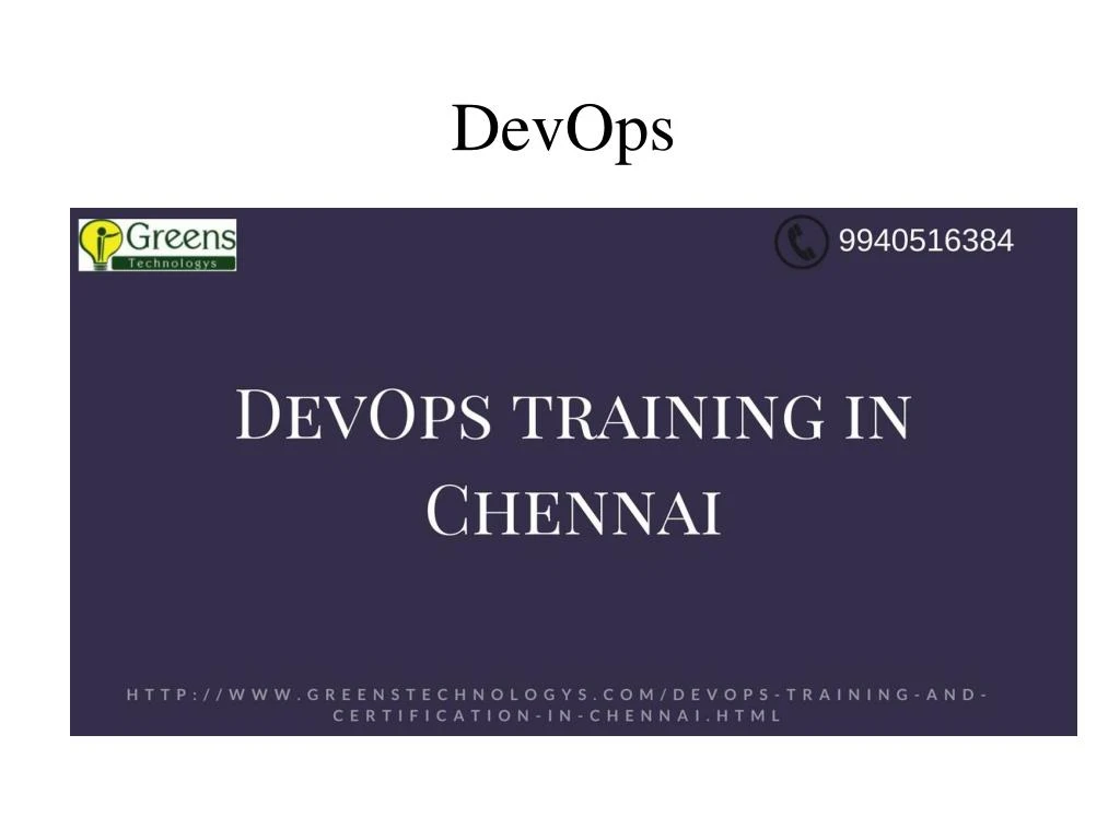 PPT - DevOps Training In Chennai PowerPoint Presentation, Free Download ...