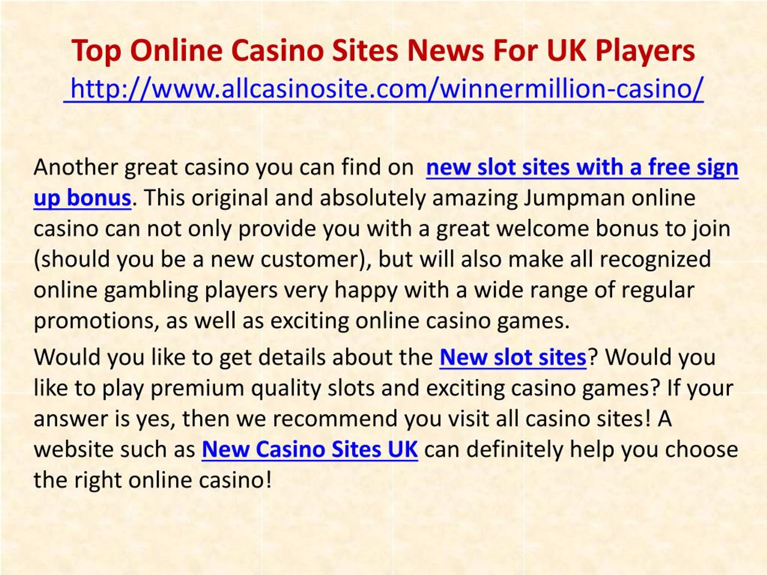 Winnermillion casino reviews