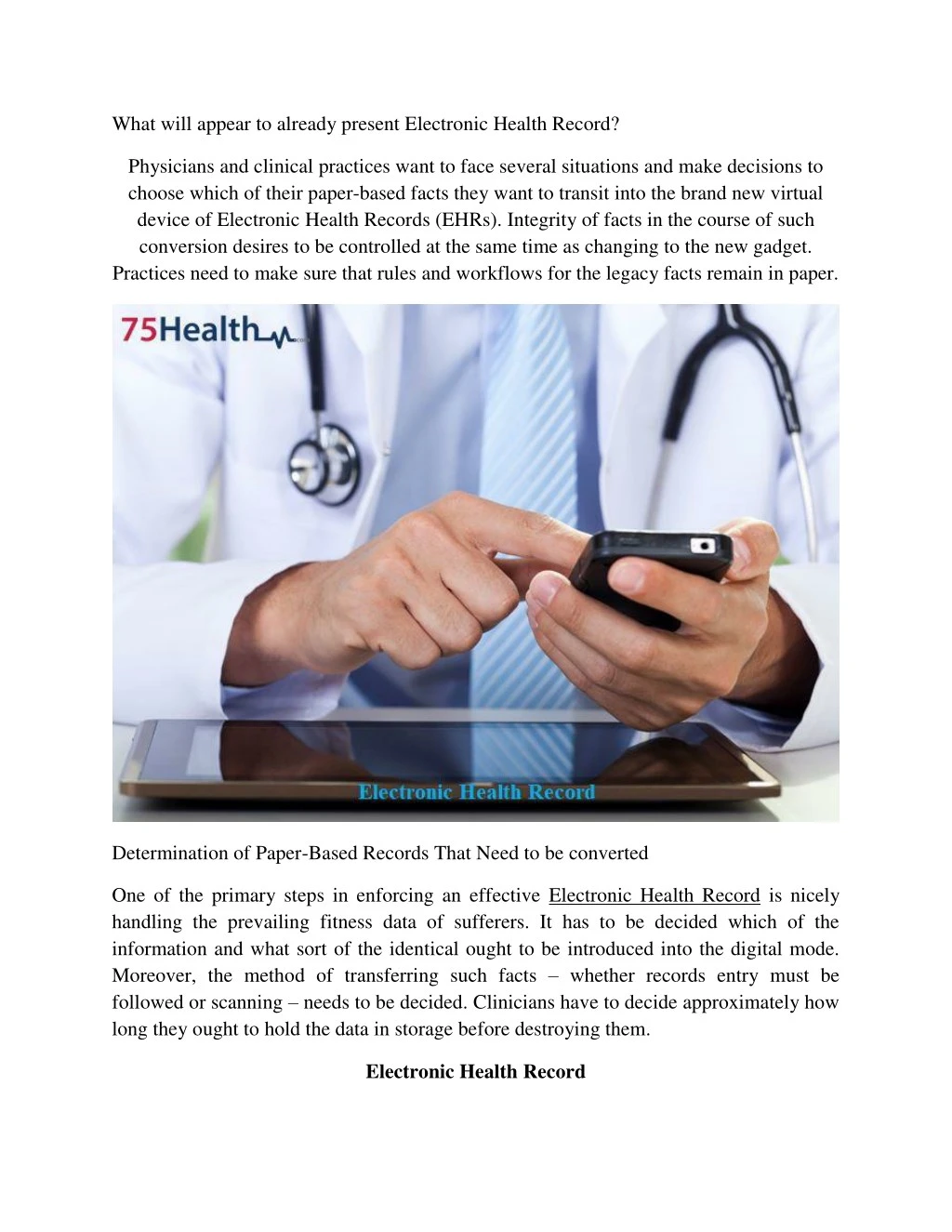 PPT - Electronic Health Record PowerPoint Presentation, Free Download ...