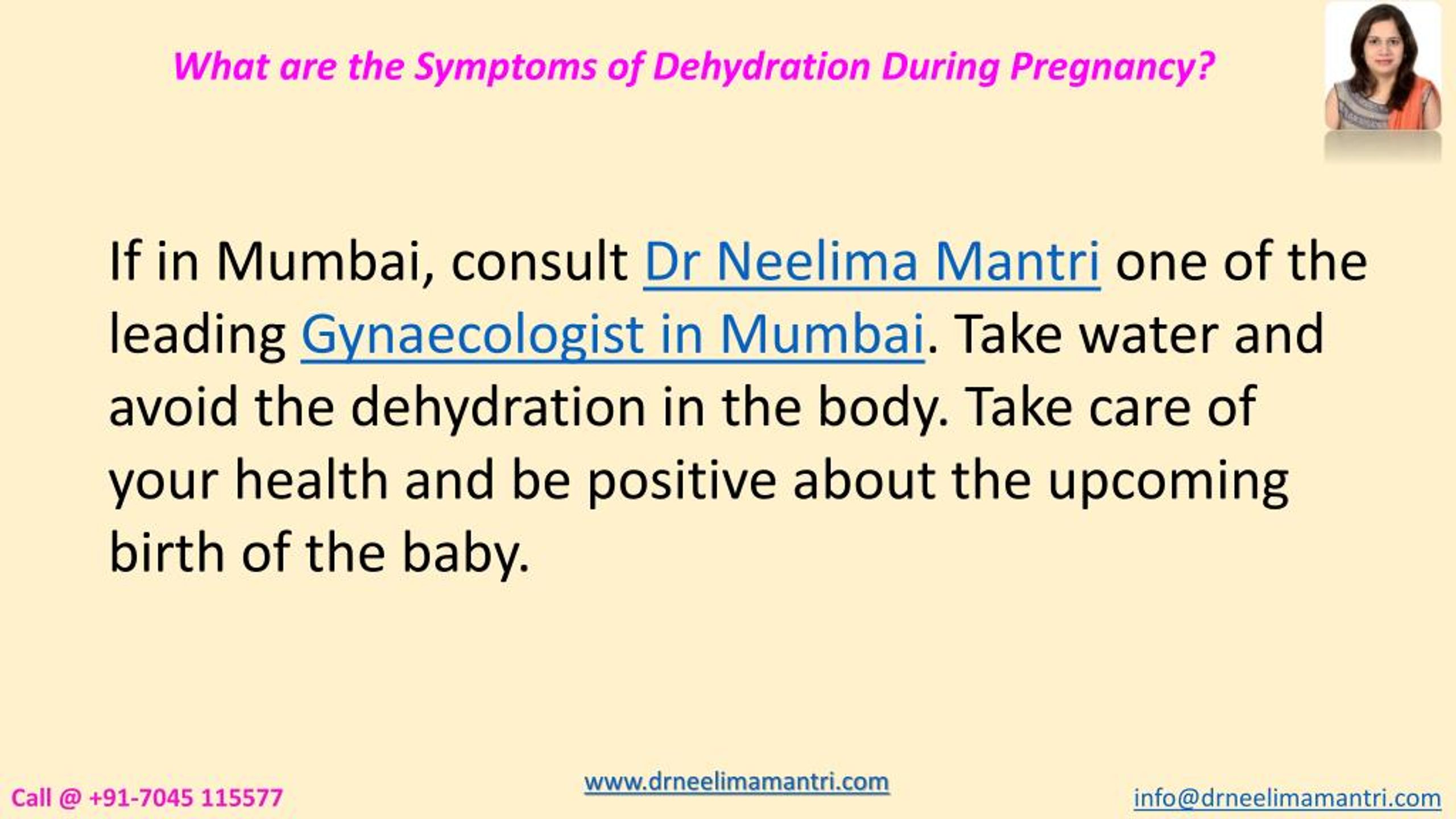 Ppt What Are The Symptoms Of Dehydration During Pregnancy Dr Neelima Mantri Powerpoint 