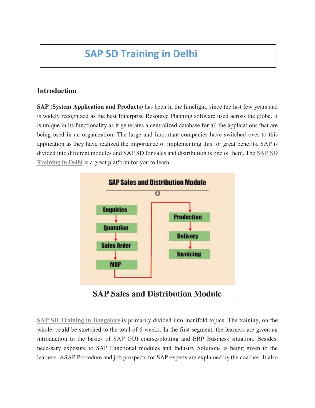 Ppt Sap Sd Training Material Powerpoint Presentation Free Download