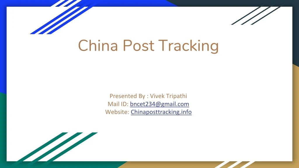 PPT china post tracking PowerPoint Presentation, free download ID