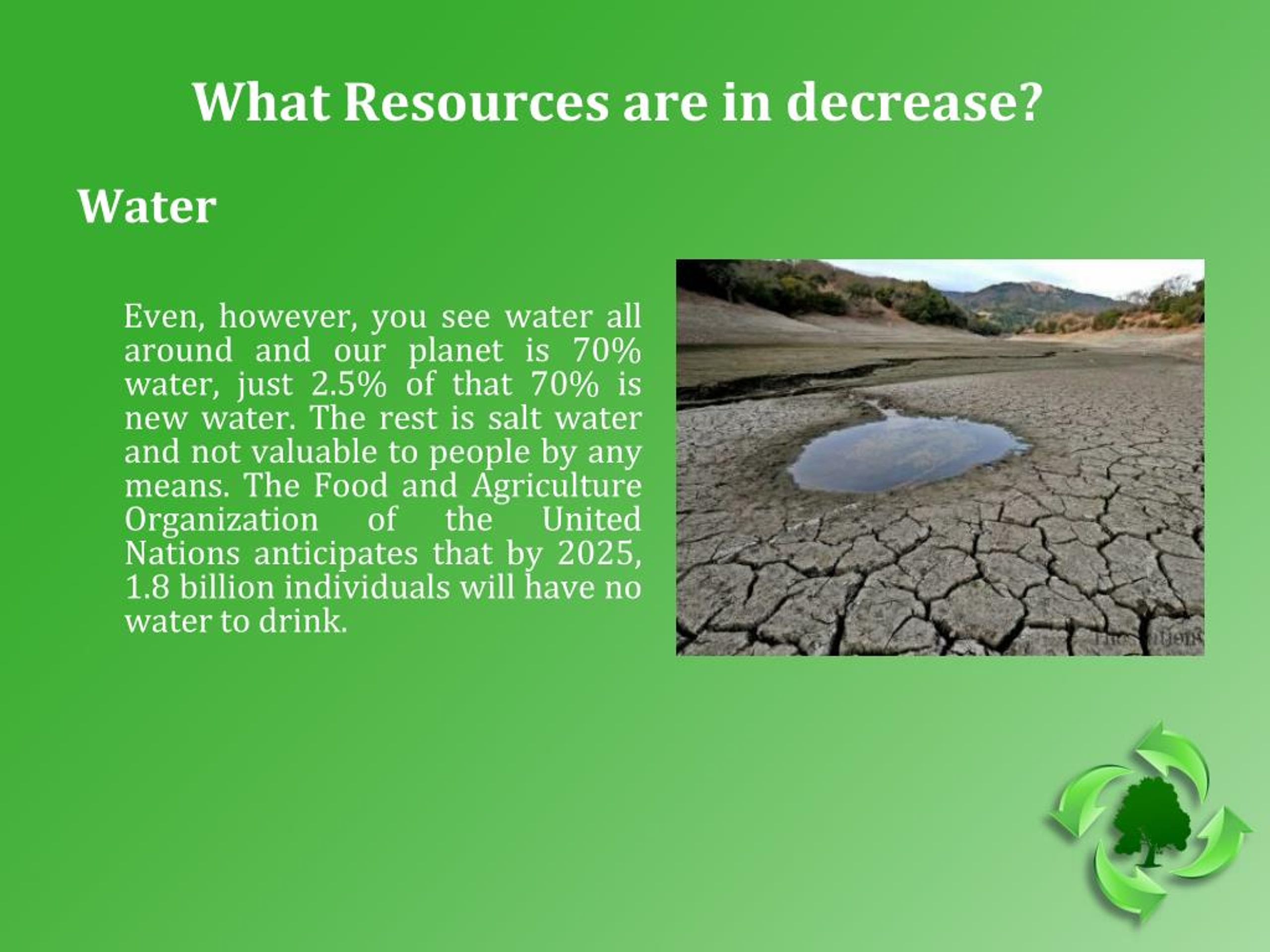 PPT Reasons And Effects Of Natural Resource Depletion PowerPoint 