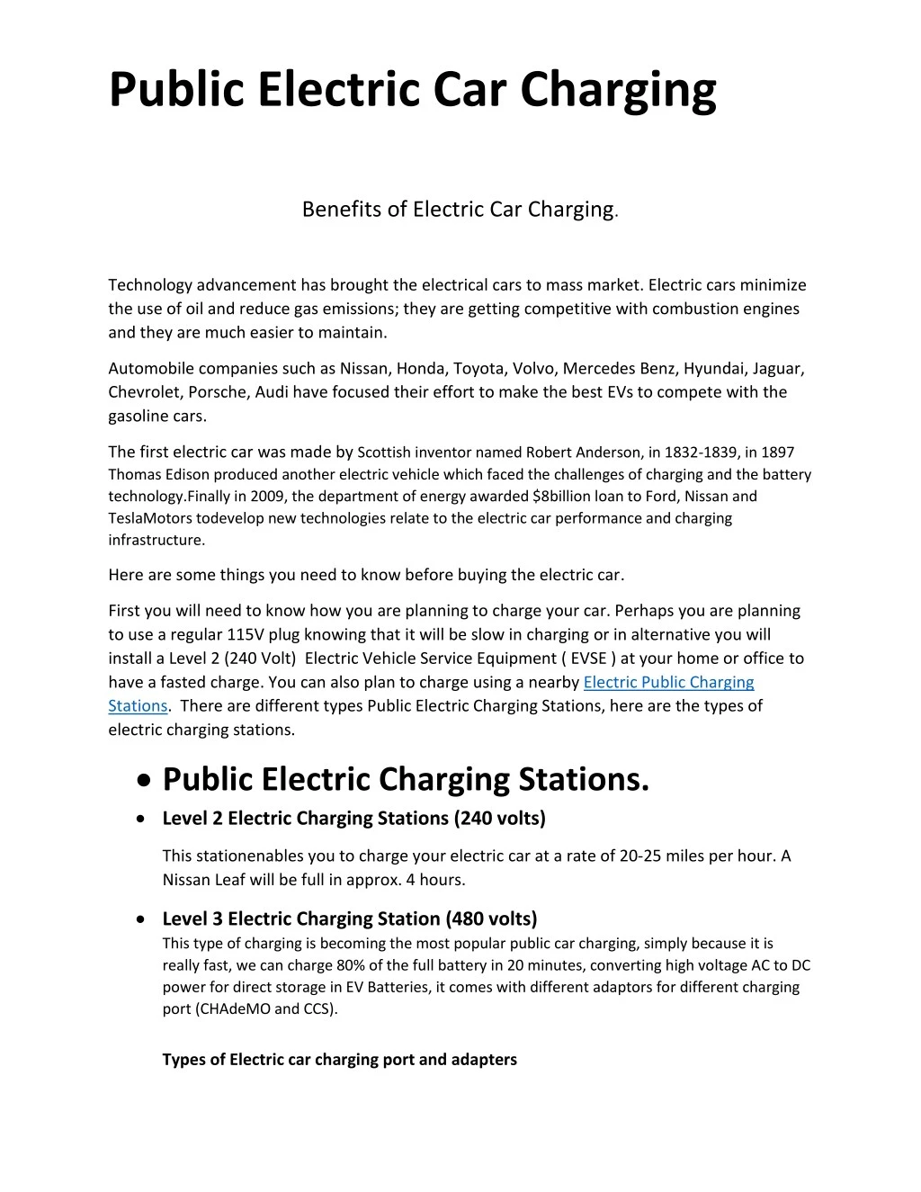 PPT Benefits of Electric Car Charging PowerPoint Presentation, free