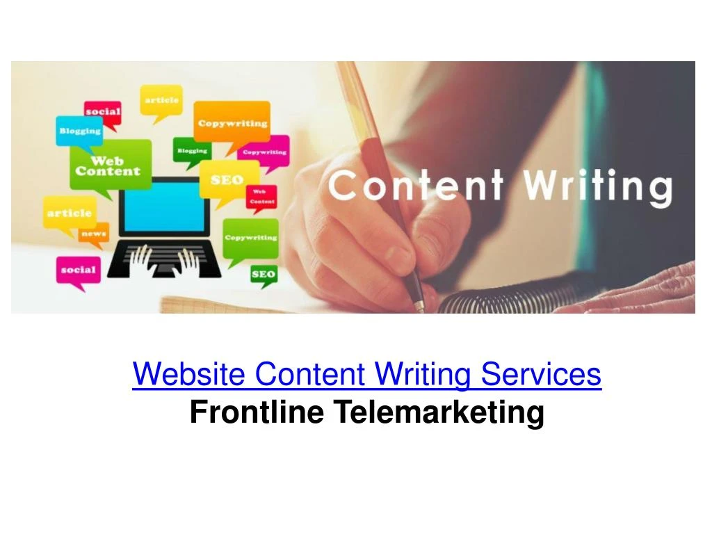 website content writing services frontline n.