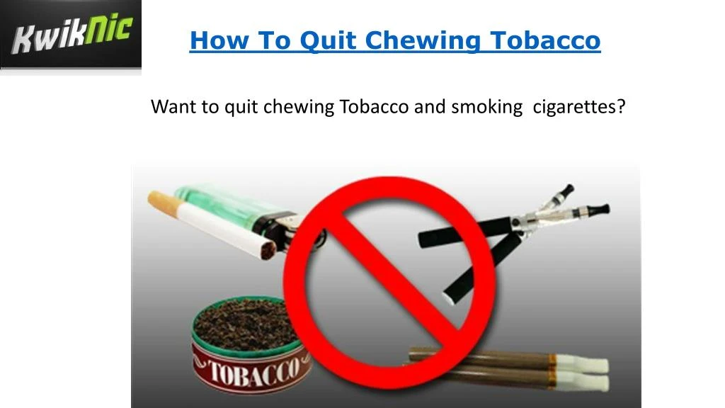 man quitting chewing tobacco
