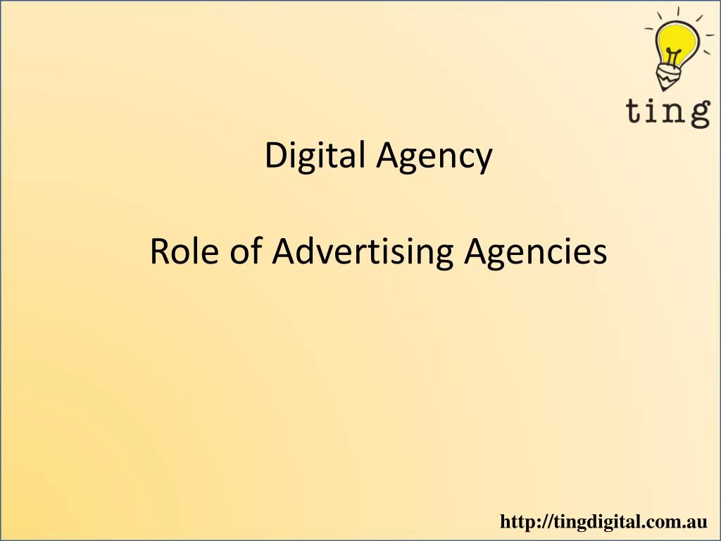 digital agency role of advertising agencies n.