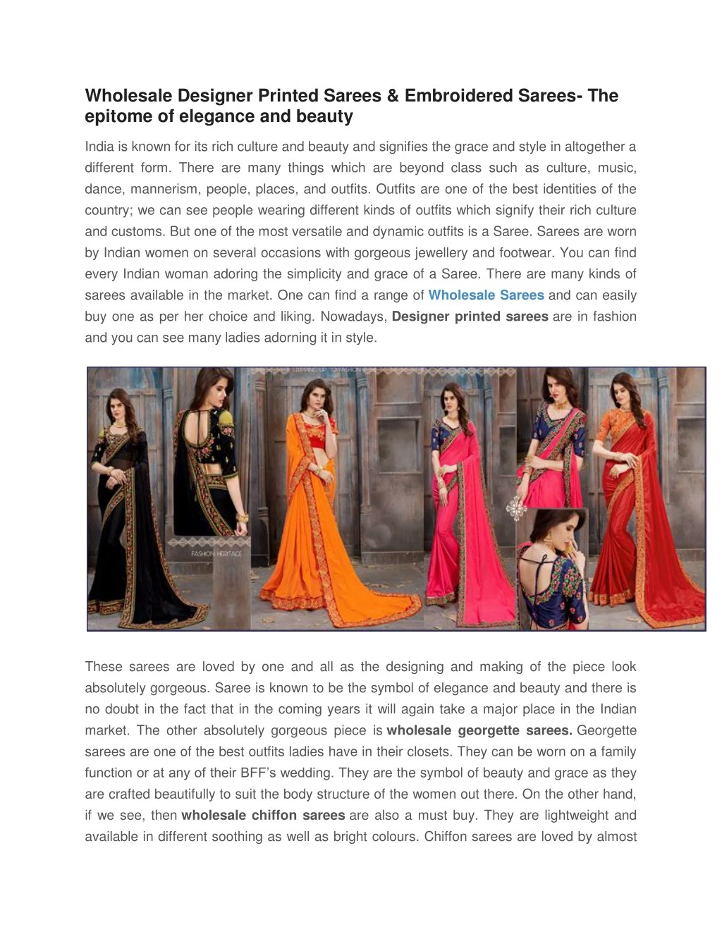wholesale designer printed sarees embroidered n.