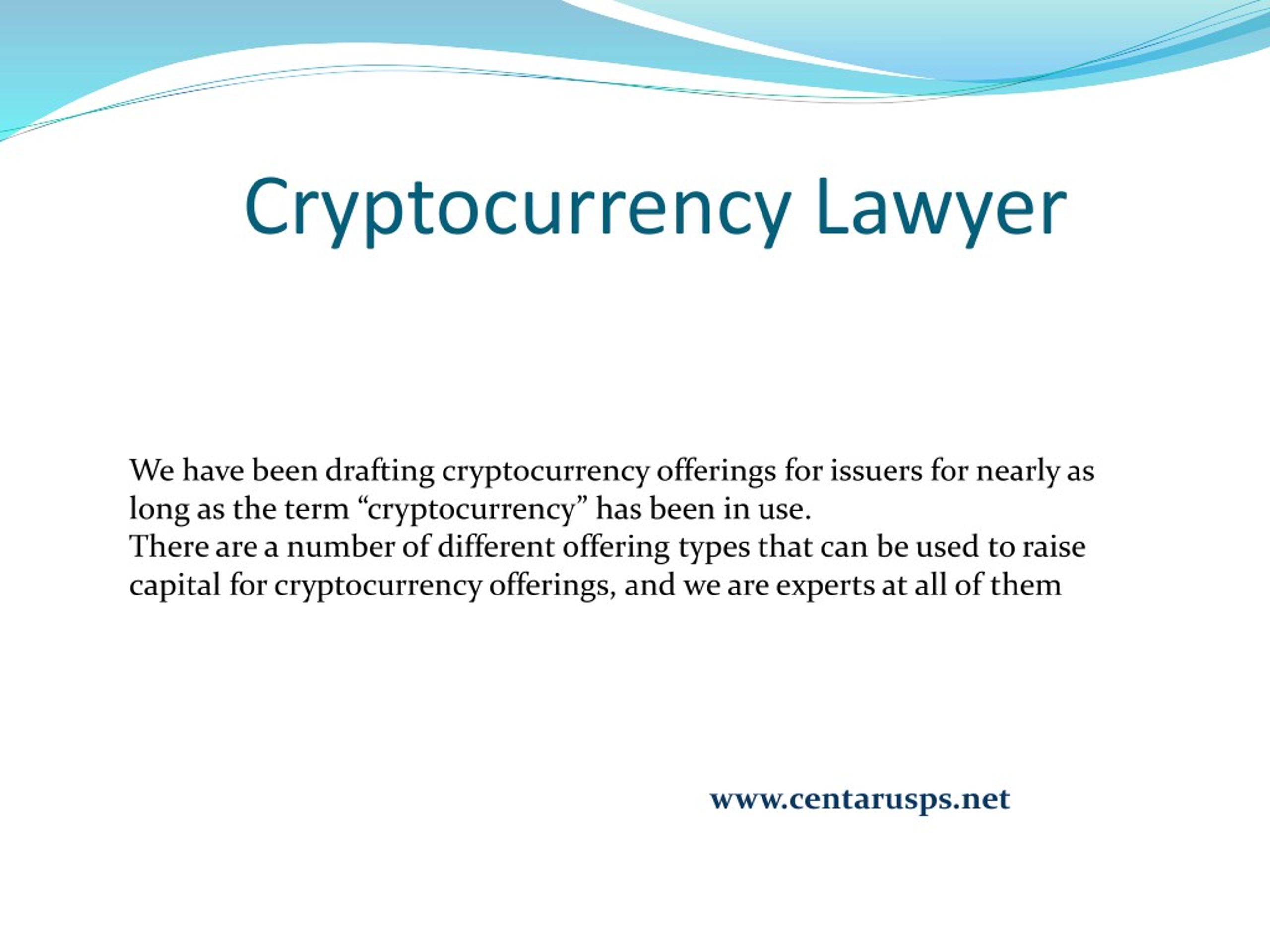 cryptocurrency business lawyer