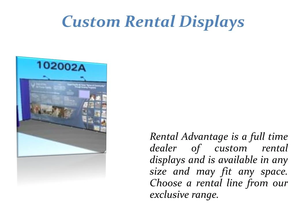custom rental displays n.