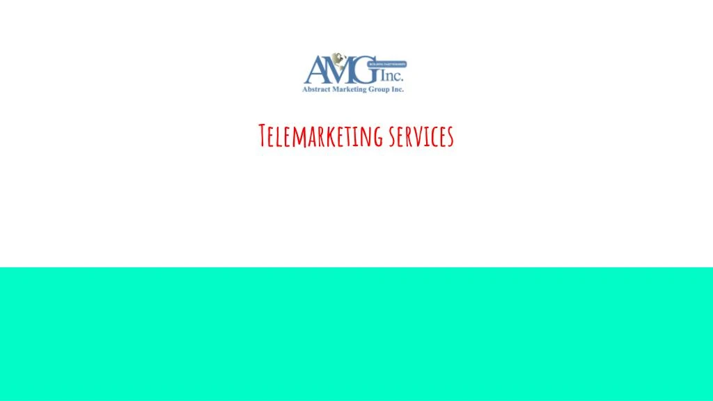 telemarketing services n.