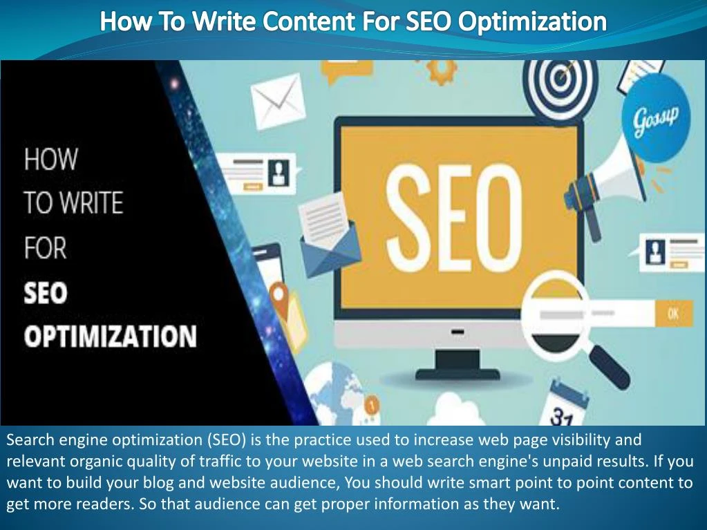 how to write content for seo optimization n.