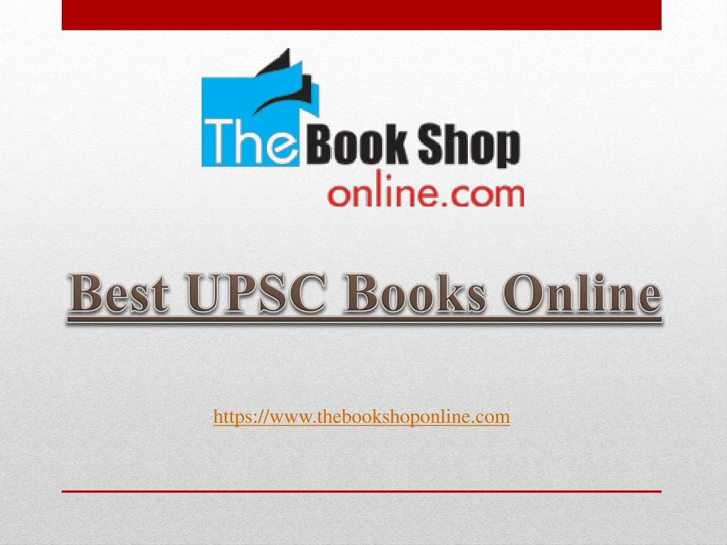 PPT - Best UPSC Books Online| UPSC-2018 PowerPoint Presentation, Free ...