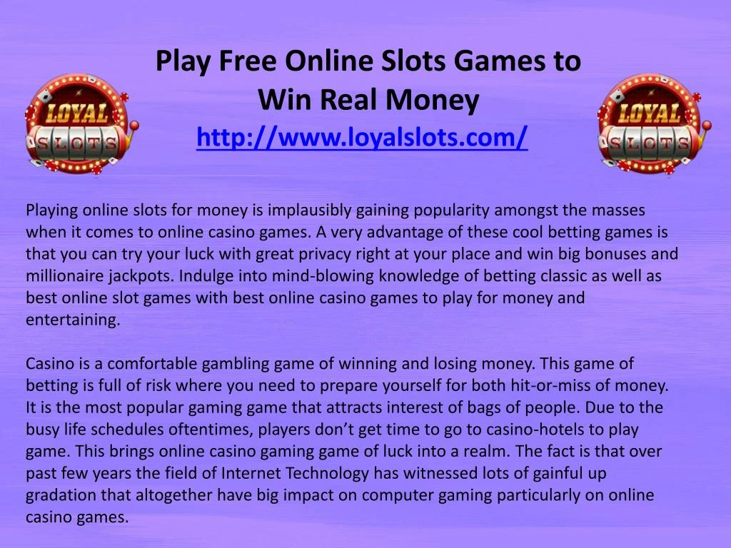 play free online slots games to win real money n.