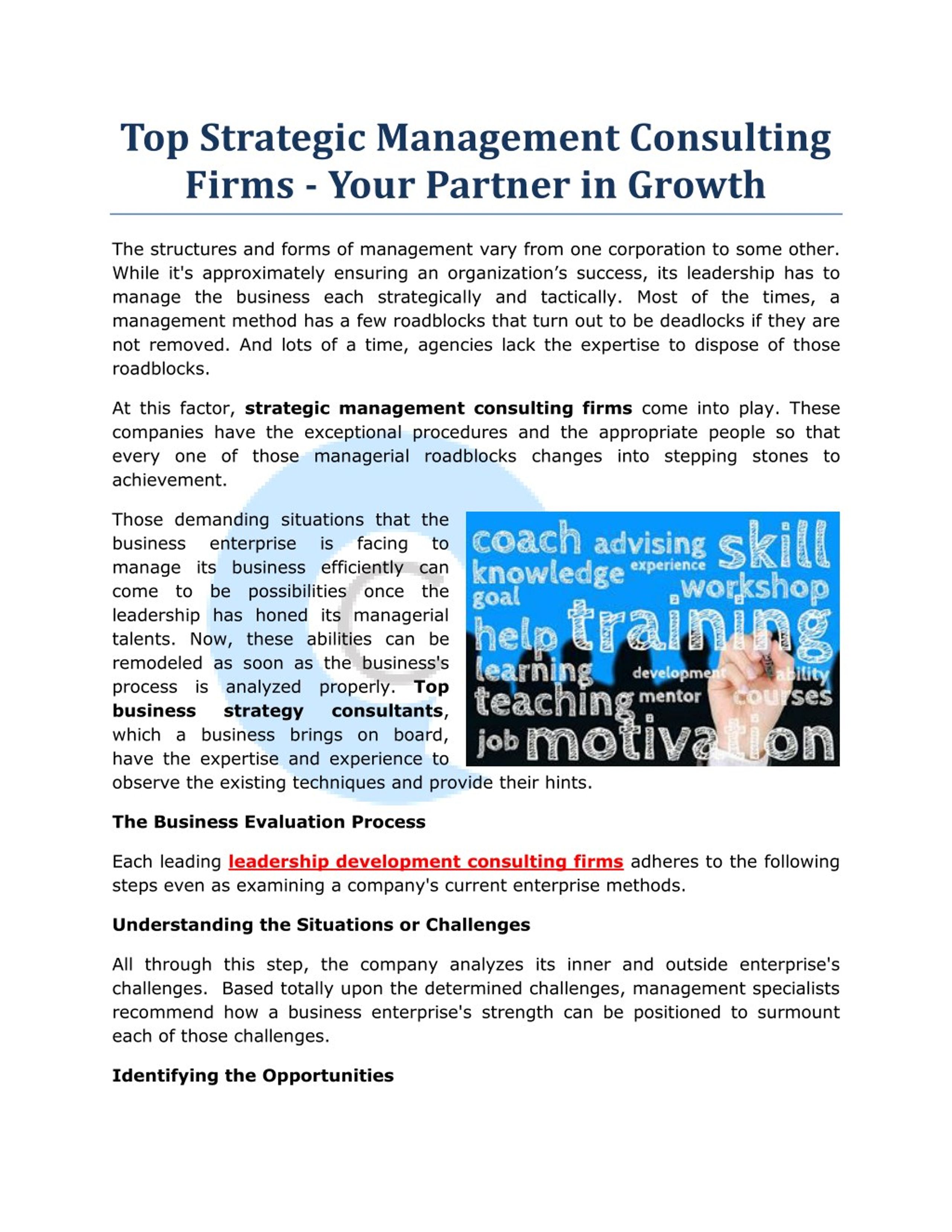 PPT - Top Strategic Management Consulting Firms - Your Partner in Growth  PowerPoint Presentation - ID:7845746